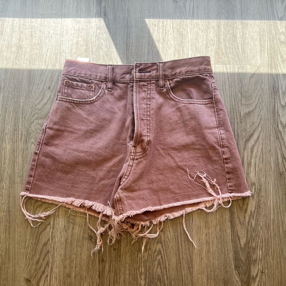 Pacsun Brown Denim High Rise Short